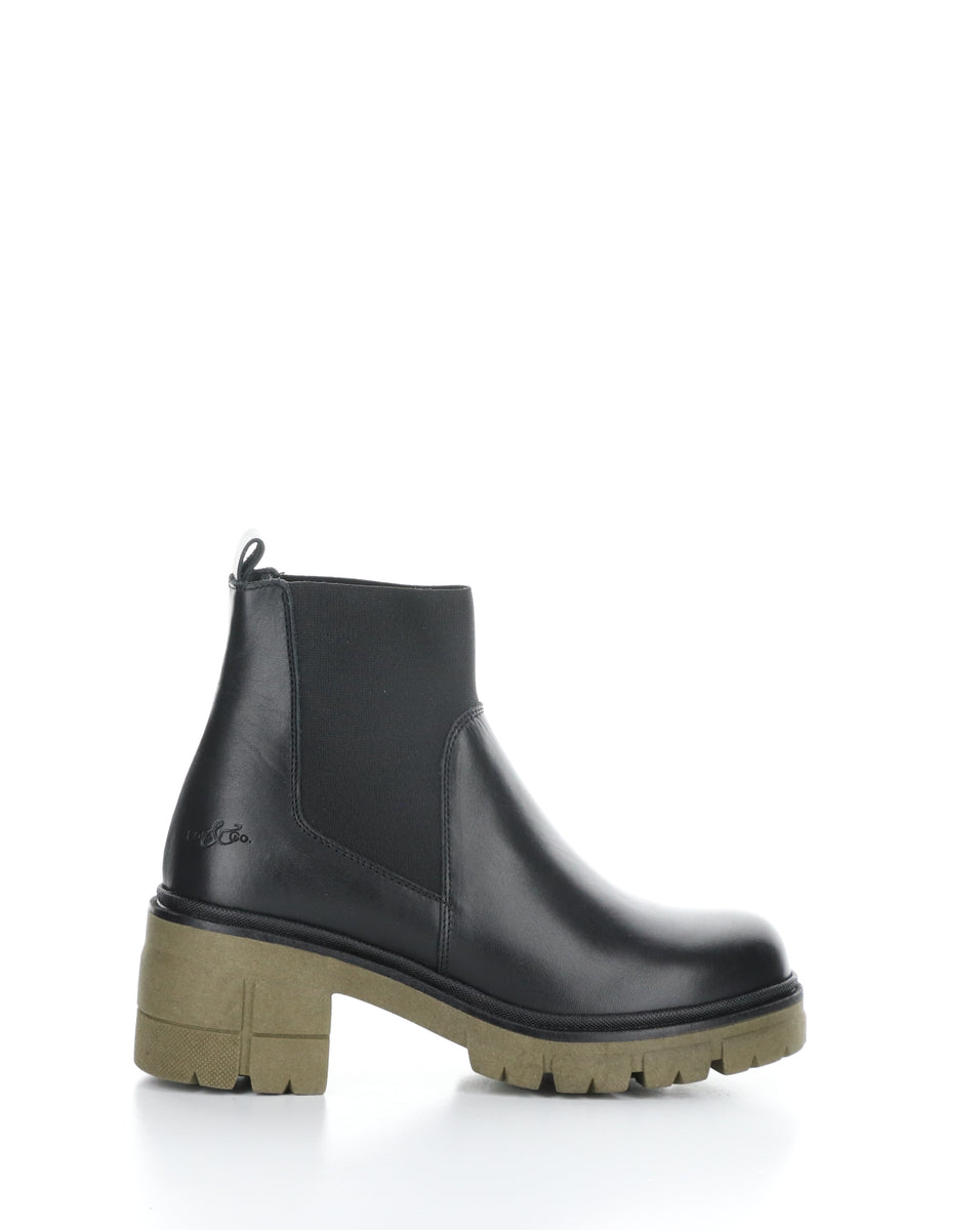 BIANC BLACK KHAKI Elasticated Boots boscoca