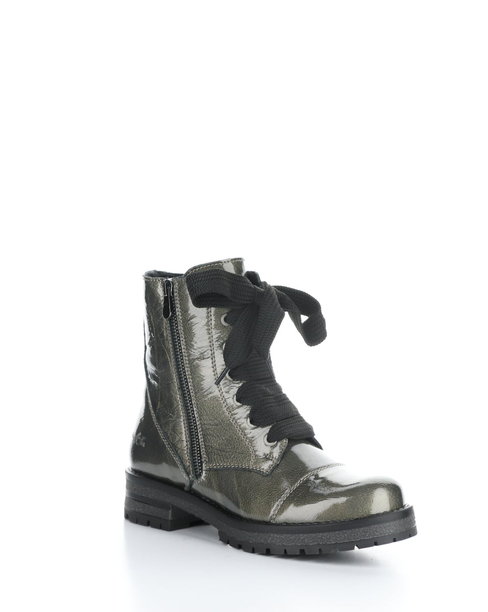 Pewter combat store boots