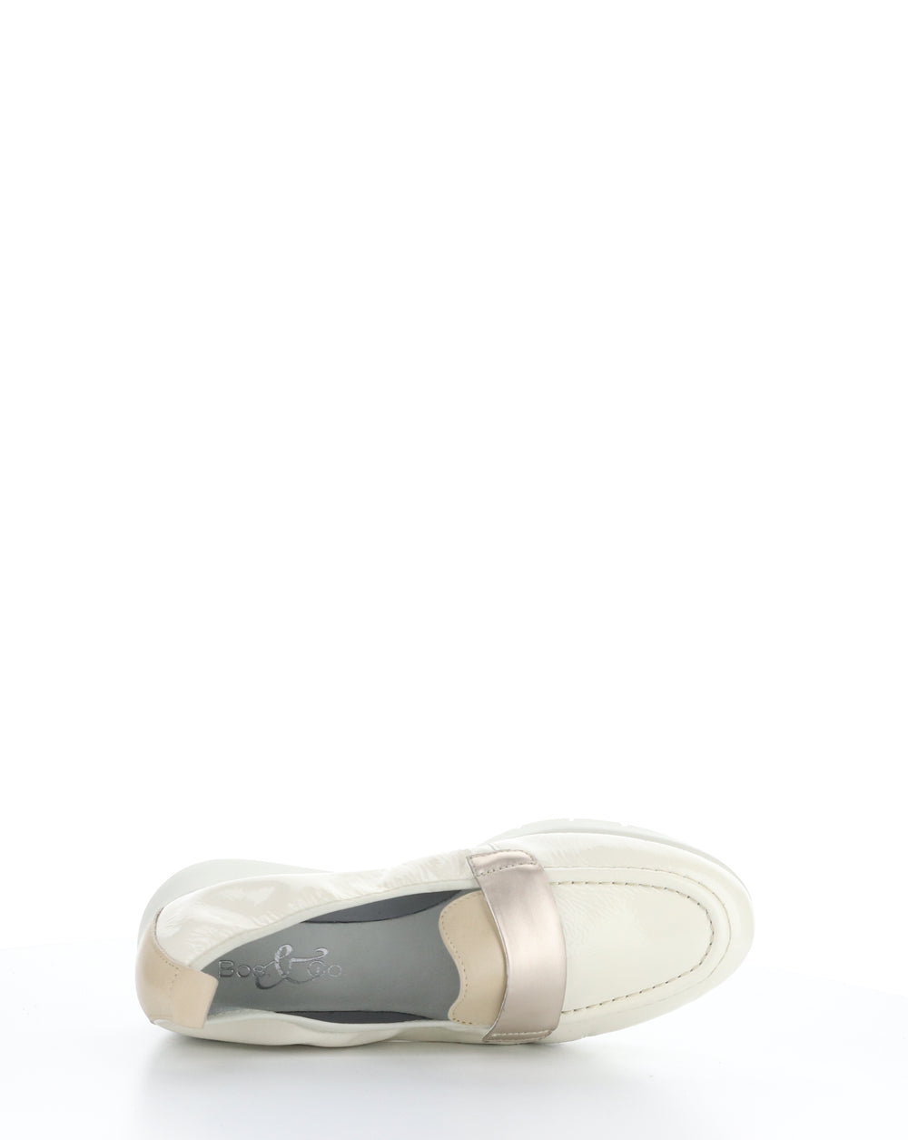 SCREEN MIXED WHITE Round Toe Shoes