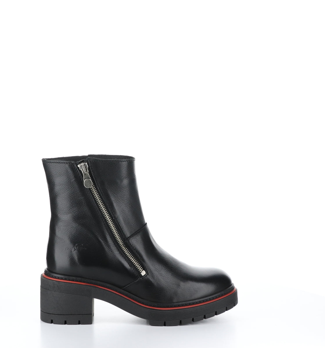 ZAP Black Zip Up Ankle Boots ZAP Bottines avec Fermeture Zipp e in