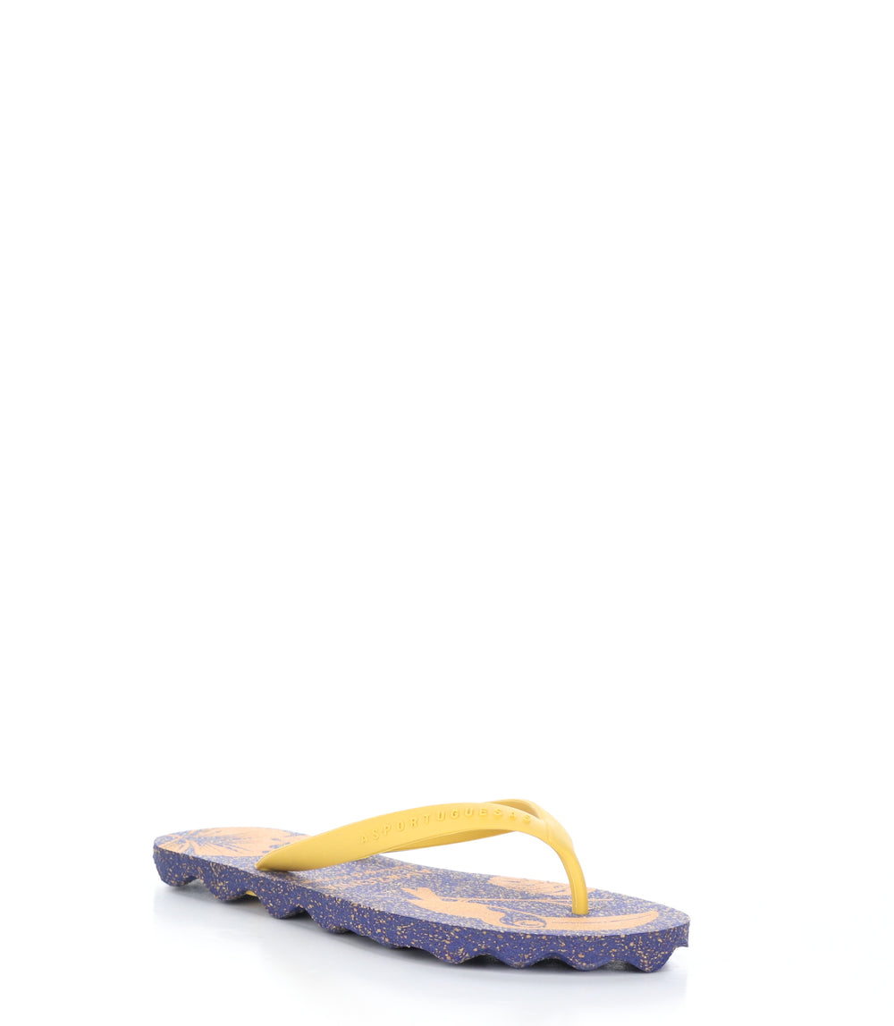 AMAZONIA120ASPM BLUE/YELLOW Round Toe Shoes|AMAZONIA120ASPM Chaussures à Bout Rond in Jaune