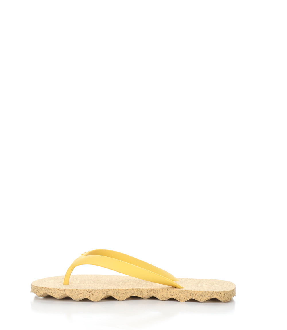 BASE019ASP YELLOW Round Toe Shoes|BASE019ASP Chaussures à Bout Rond in Jaune
