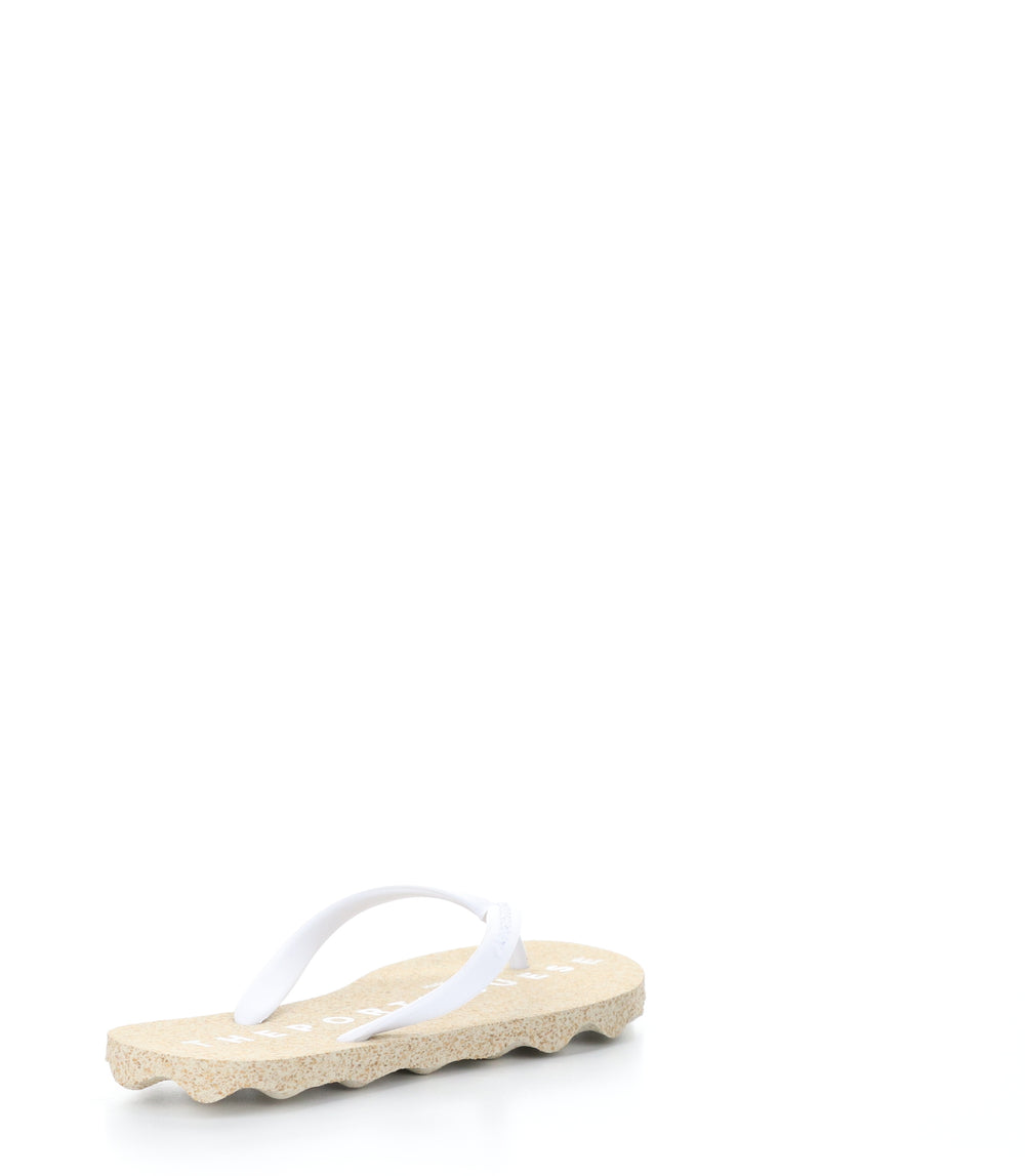 BASE117ASPM NATURAL/WHITE Round Toe Shoes|BASE117ASPM Chaussures à Bout Rond in Blanc