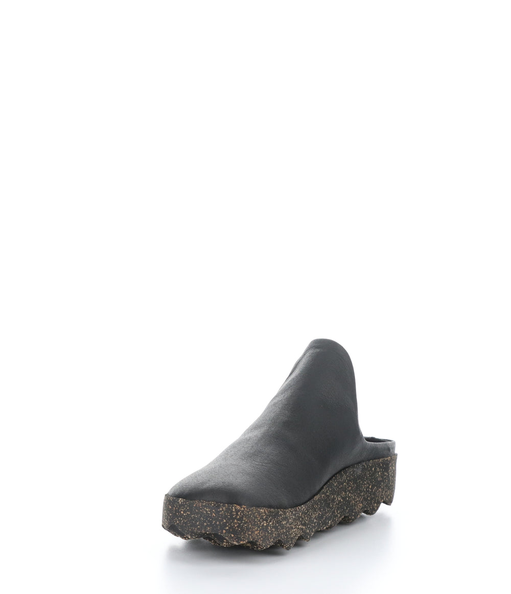 CLAY127ASPM BLACK Round Toe Shoes|CLAY127ASPM Chaussures à Bout Rond in Noir