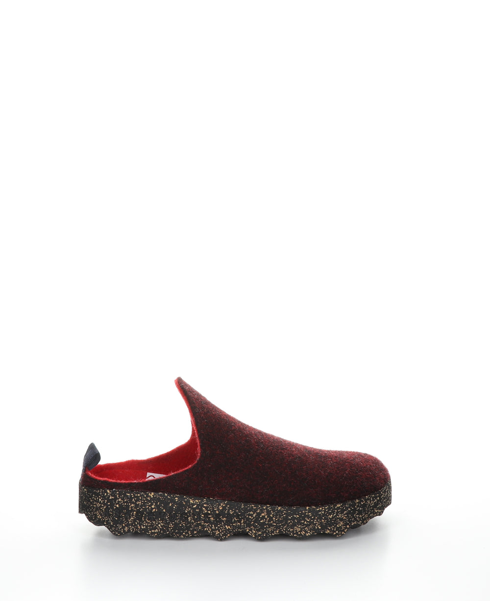 COME023ASP Merlot Round Toe Shoes|COME023ASP Chaussures à Bout Rond in Rouge