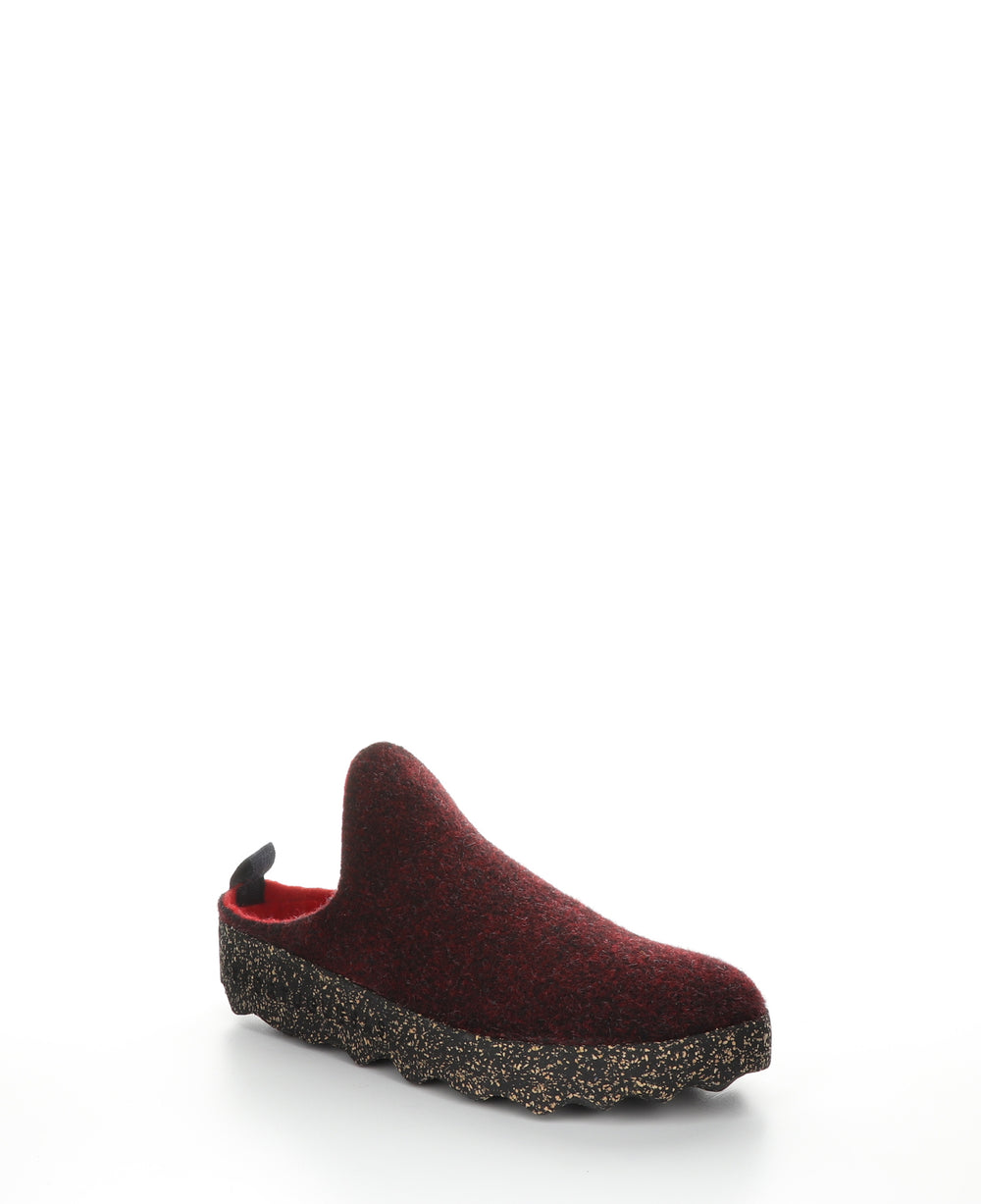 COME023ASP Merlot Round Toe Shoes|COME023ASP Chaussures à Bout Rond in Rouge