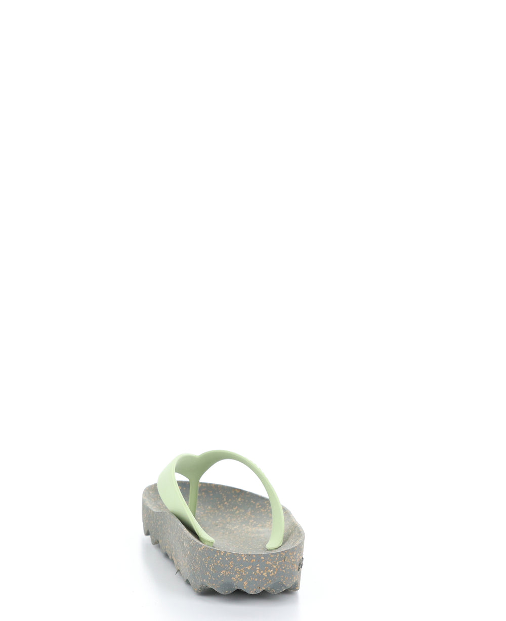 FEEL_L Grey Mint Casual Flip-Flops|FEEL_L Tong en Style Casual in Vert