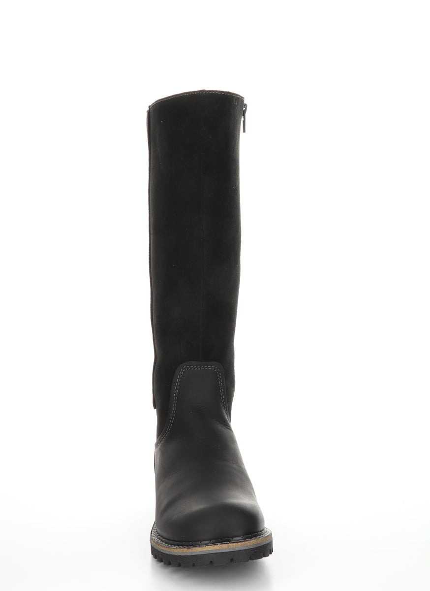 HUDSON Black Zip Up Boots HUDSON Bottes avec Fermeture Zipp e in Noir