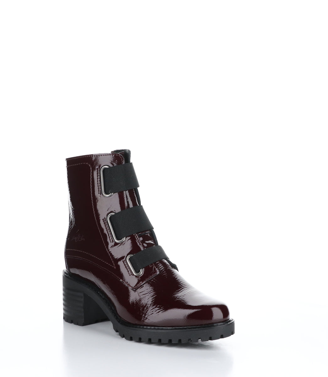 INDIE Bordo Zip Up Boots INDIE Bottes avec Fermeture Zipp e in Rouge