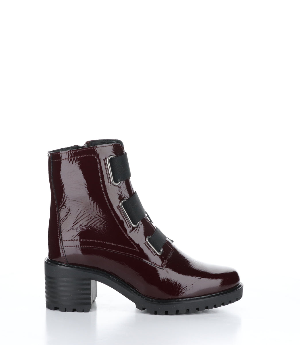 INDIE Bordo Zip Up Boots INDIE Bottes avec Fermeture Zipp e in Rouge