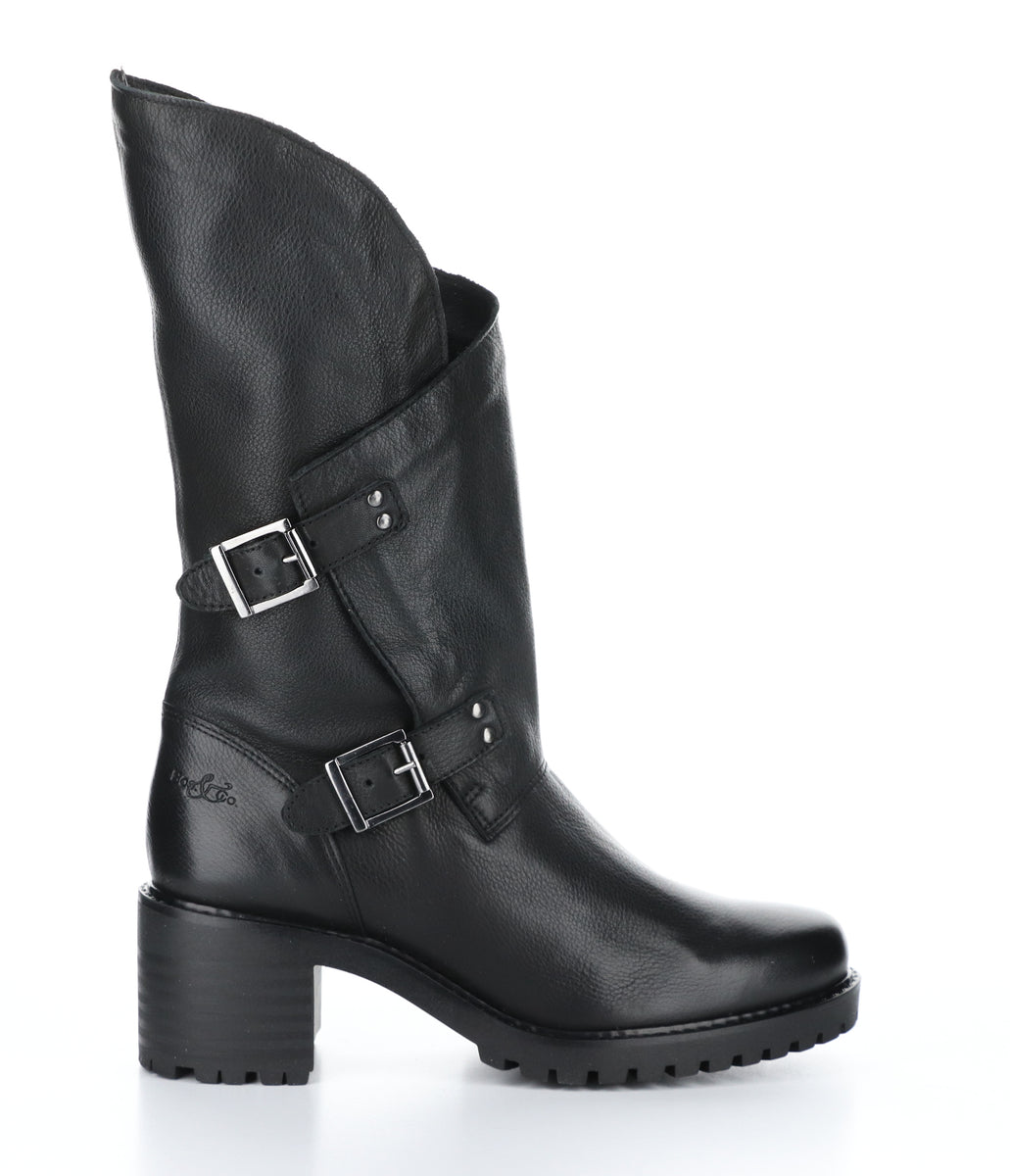 IRENE Black Zip Up Boots IRENE Bottes avec Fermeture Zipp e in Noir