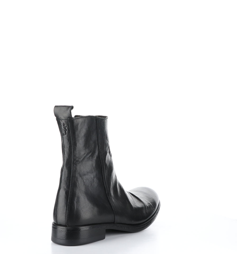 MELV797FLY Black Zip Up Boots|MELV797FLY Bottes avec Fermeture Zippée in Noir