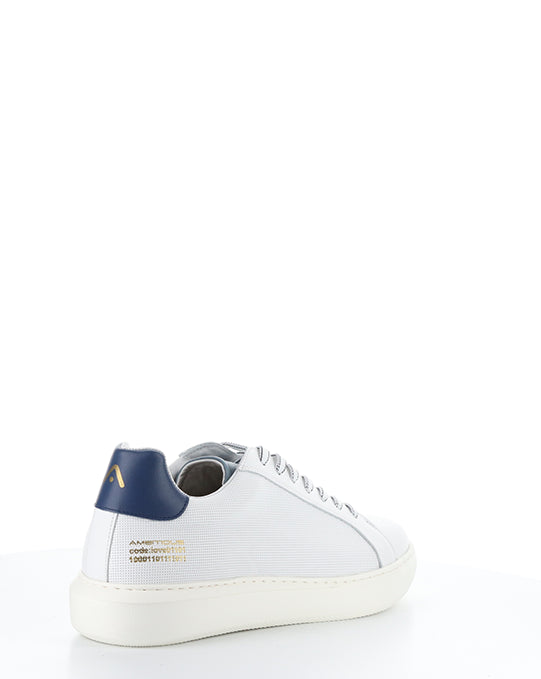 10634A OFF WHITE/BLUE/NAVY LEATHER