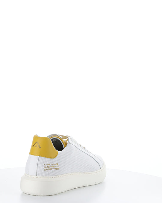 10634A White/Safron Leather