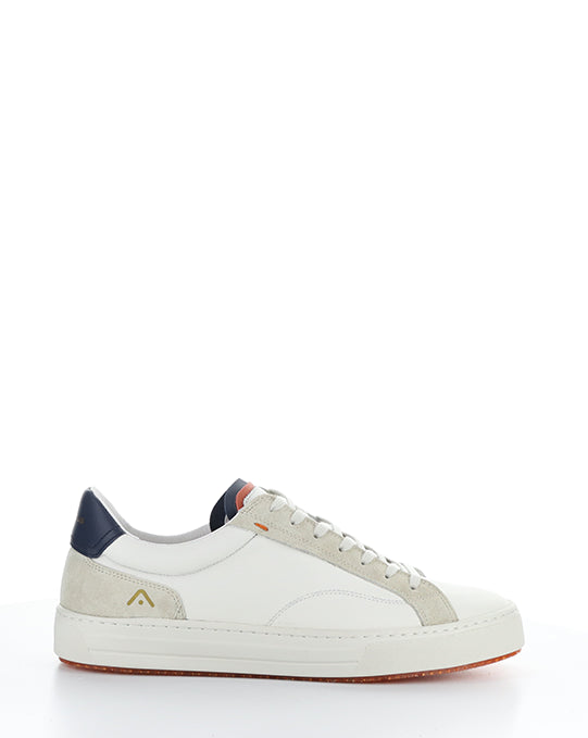 11218 3499AM WHITE/NAVY LEATHER/SUEDE