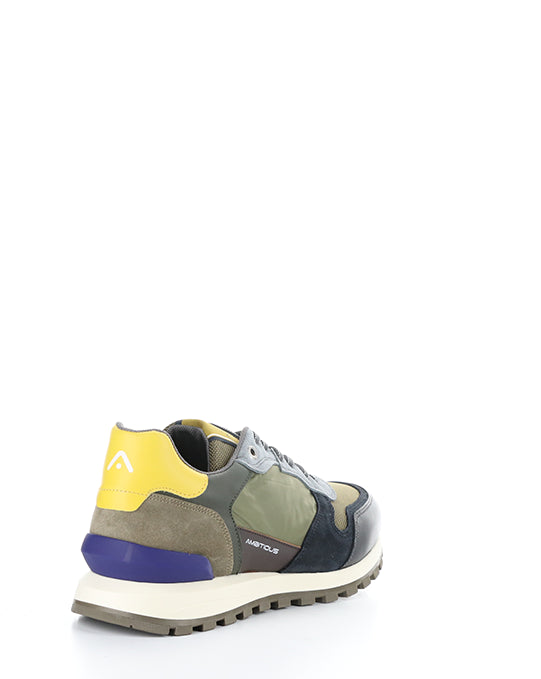 11539 NAVY/KHAKI SUEDE/TEXTILE