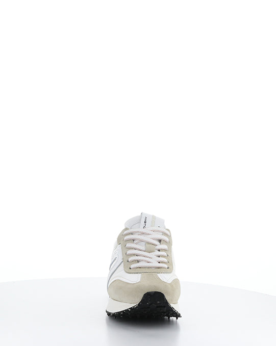 12127W Off White Combi Leather/Textile