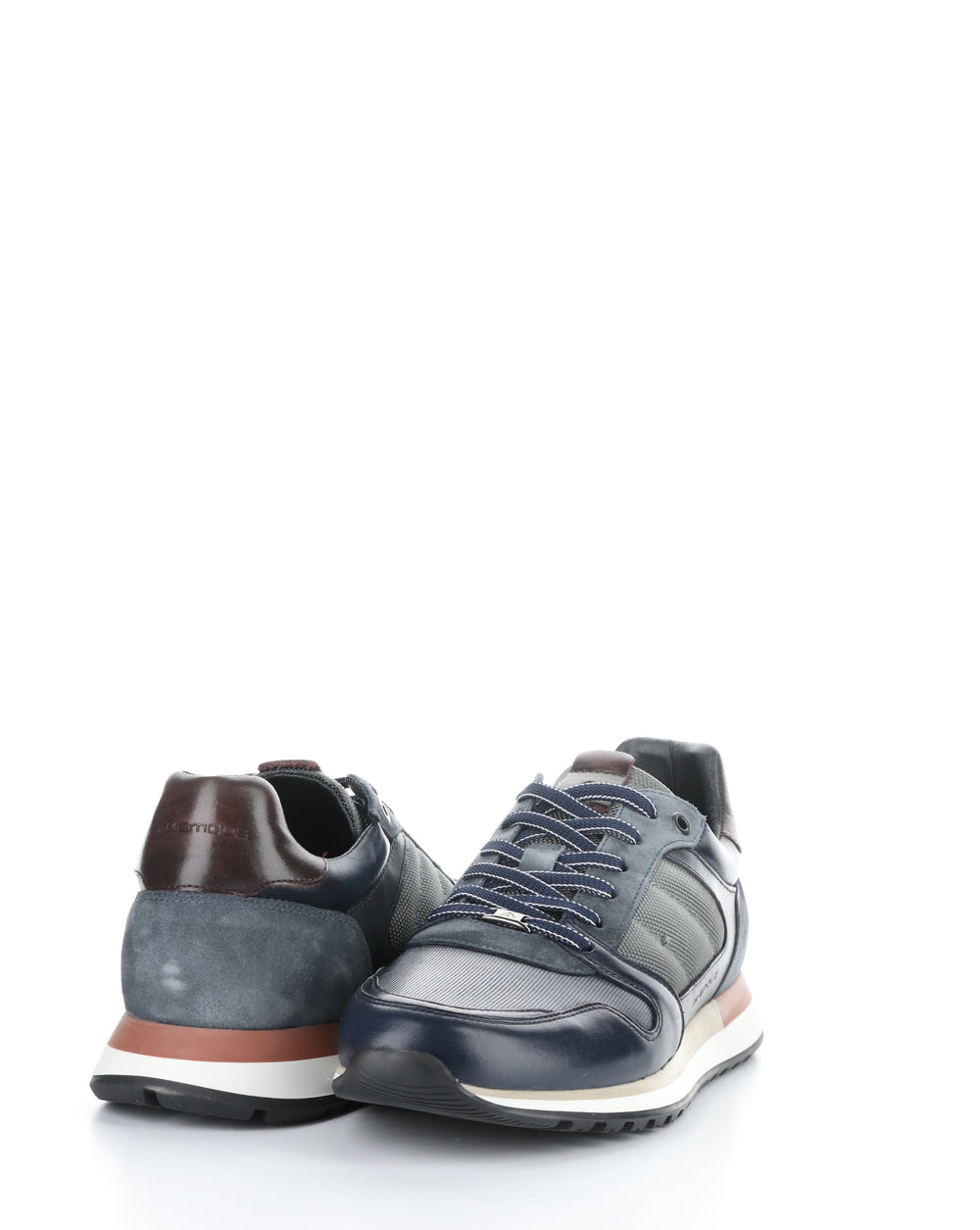 12554 NAVY/GREY Lace-up Shoes