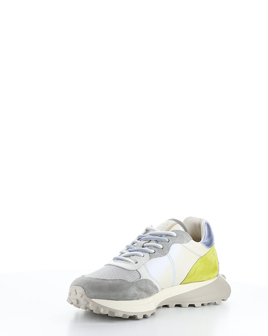 12826W Grey/Pearl/White Leather/Textile