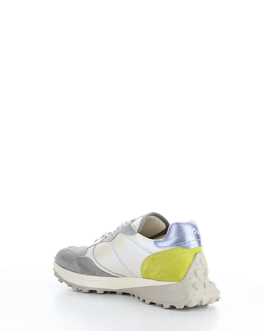 12826W Grey/Pearl/White Leather/Textile