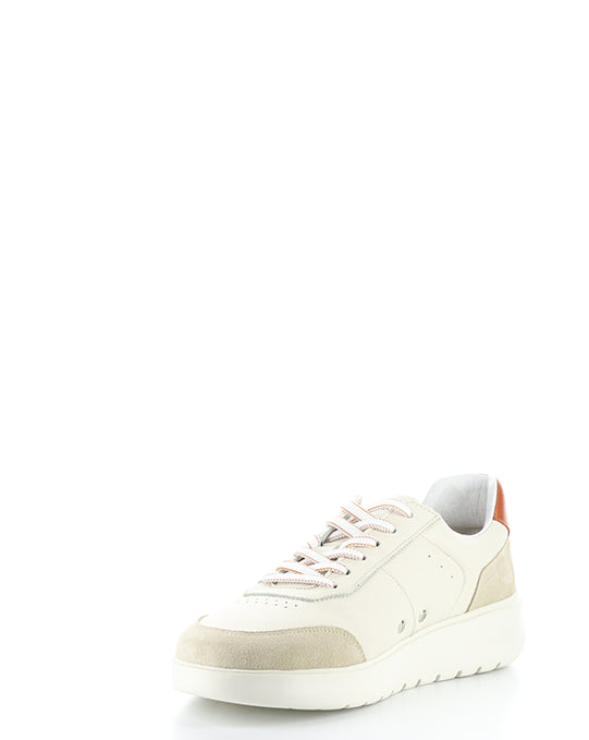 12863 BEIGE/BLUE/BRICK LEATHER