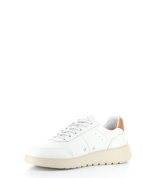 12863 White/Cognac Leather