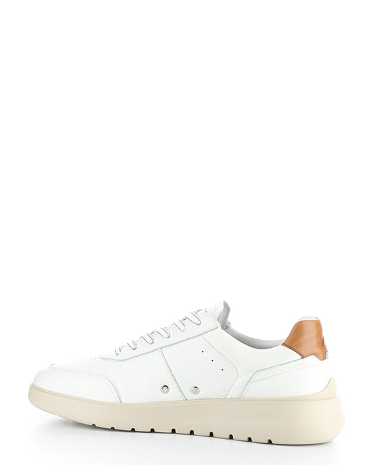 12863 White/Cognac Leather