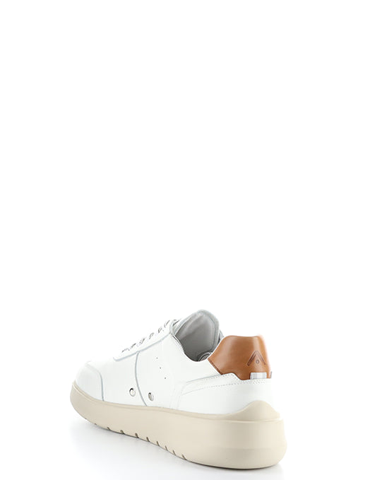 12863 White/Cognac Leather