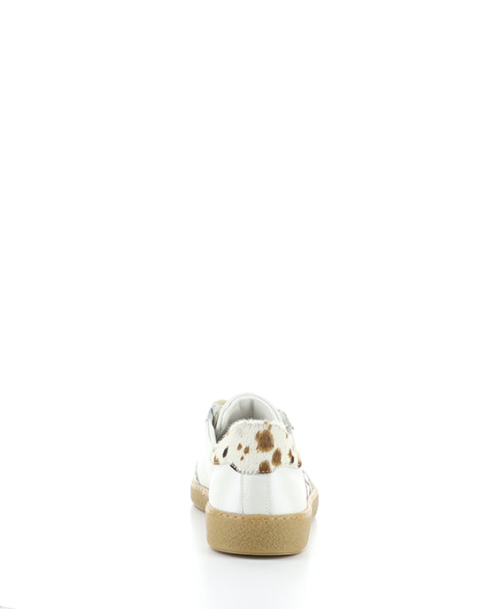 14129WA 7437AM WHITE/COW PRINT LEATHER