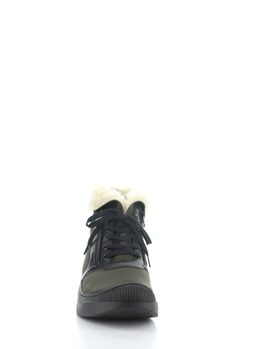 Alio759Sof 001 Khaki Smooth Leather/Faux Fur