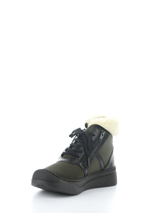 Alio759Sof 001 Khaki Smooth Leather/Faux Fur