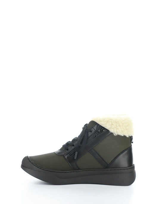 Alio759Sof 001 Khaki Smooth Leather/Faux Fur