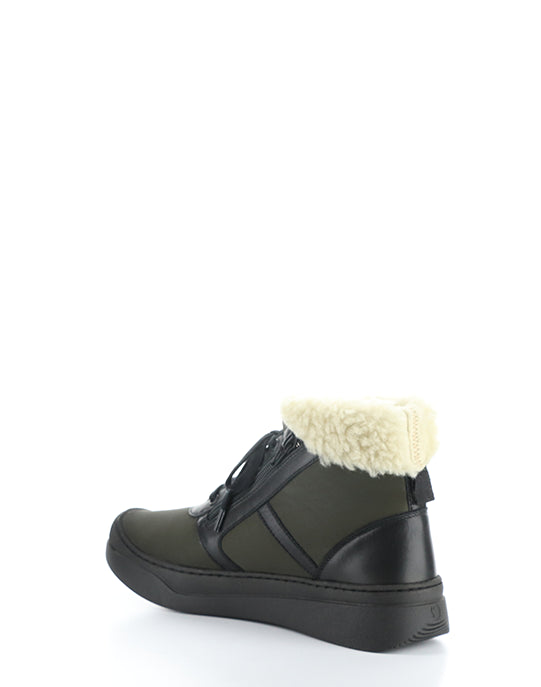 Alio759Sof 001 Khaki Smooth Leather/Faux Fur