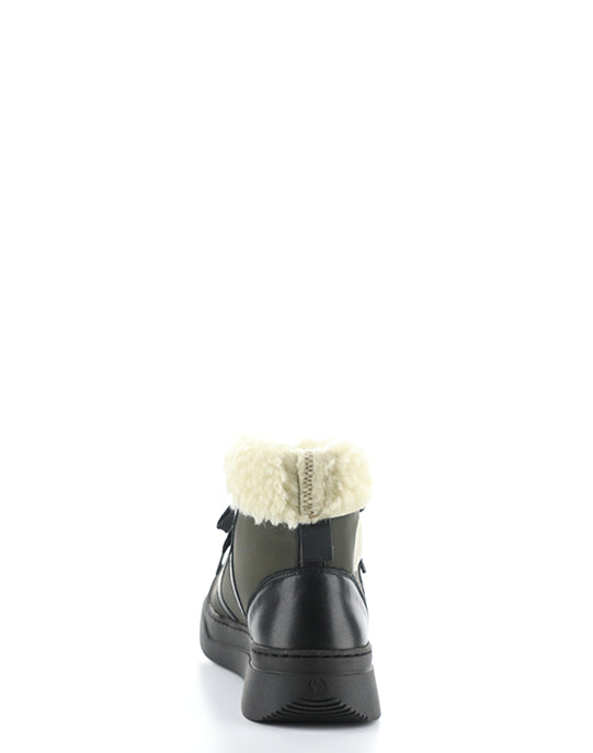 Alio759Sof 001 Khaki Smooth Leather/Faux Fur