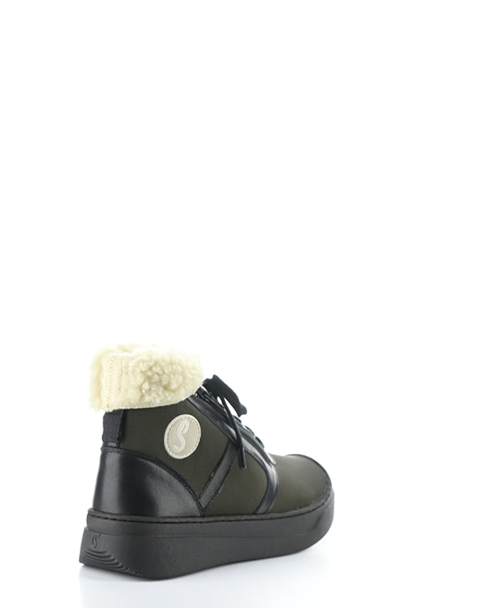 Alio759Sof 001 Khaki Smooth Leather/Faux Fur