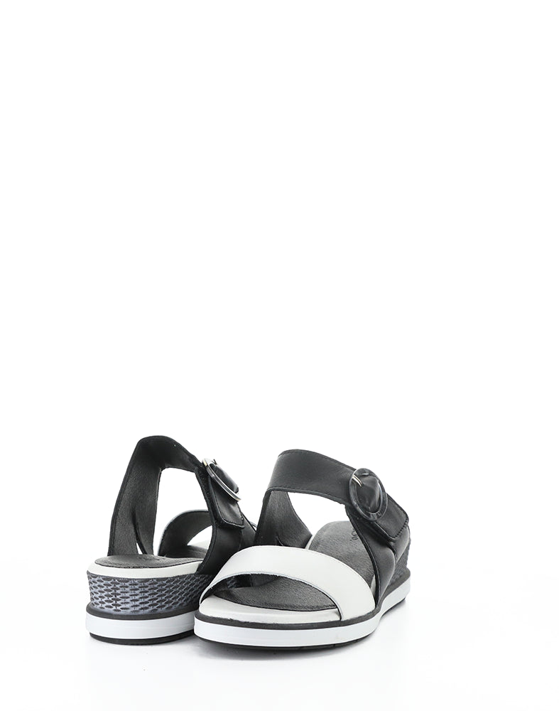 Asha White/Black Soft Analine