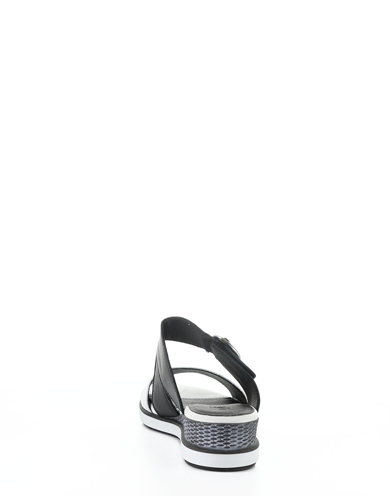 Asha White/Black Soft Analine
