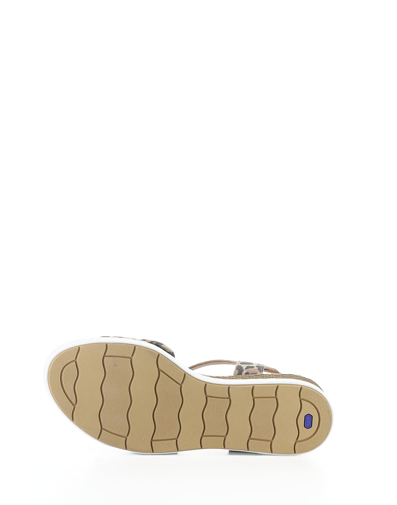 Avon Tan/Leopard Suede Print