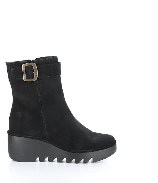 Bepp396Fly 005 Black Oil Suede