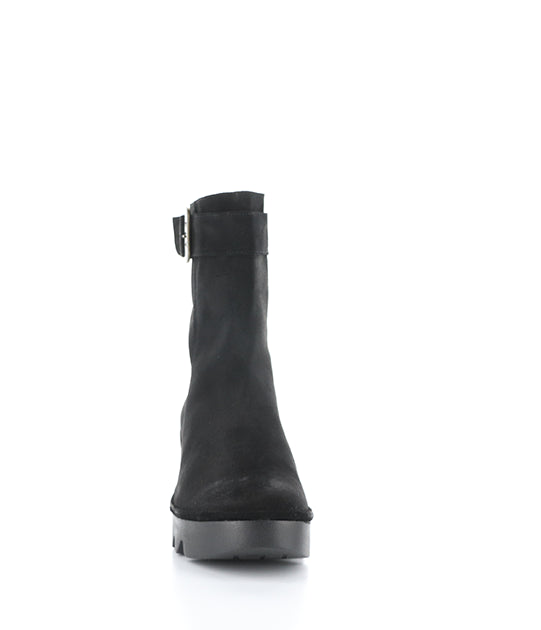 Bepp396Fly 005 Black Oil Suede