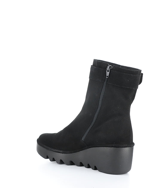 Bepp396Fly 005 Black Oil Suede