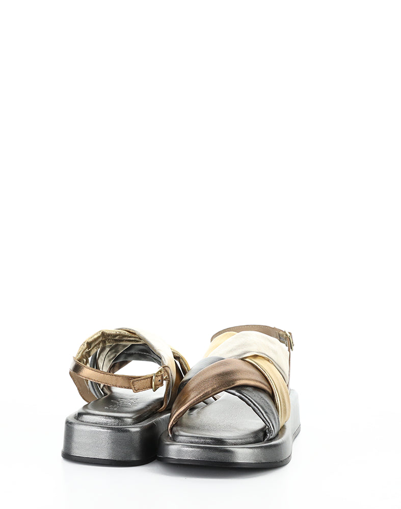 Brixin Pewter Metallic Nappa