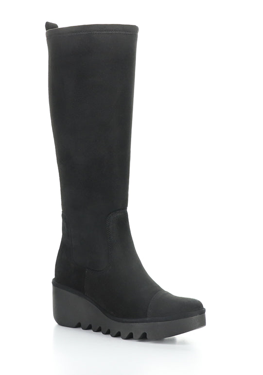 Budi603Fly 001 Black Oil Suede/Stretch
