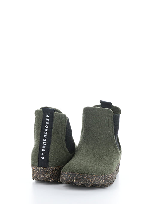Caia090Aspm 010 Military Green Tweed/Felt