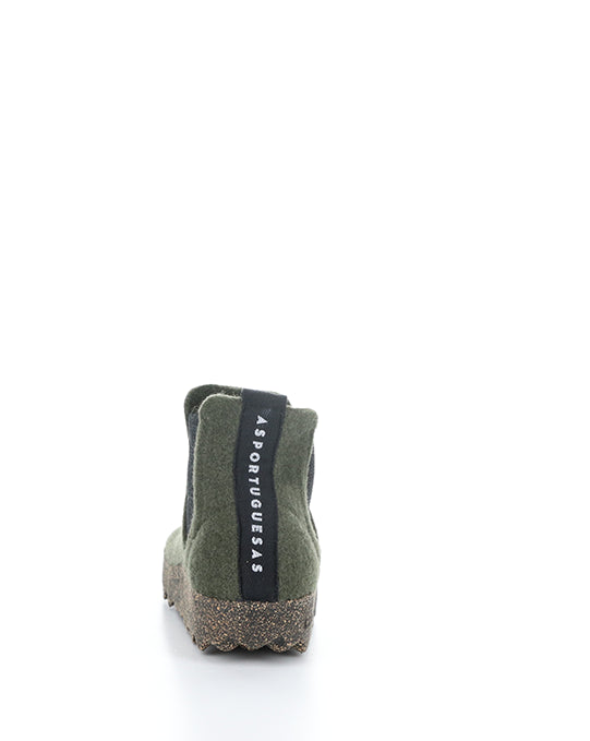 Caia090Aspm 010 Military Green Tweed/Felt
