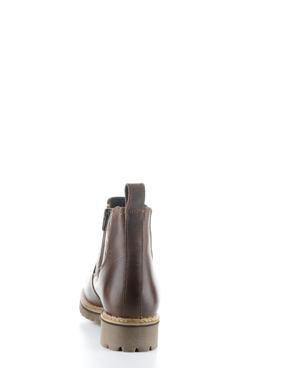 CAMDEN BRANDY/BLACK Round Toe Boots