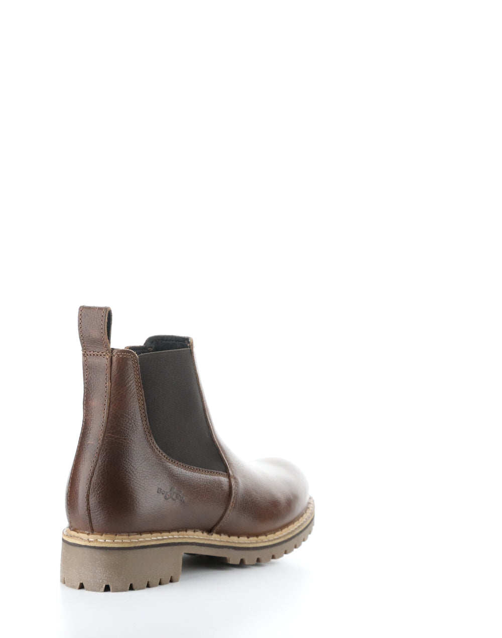 CAMDEN BRANDY/BLACK Round Toe Boots