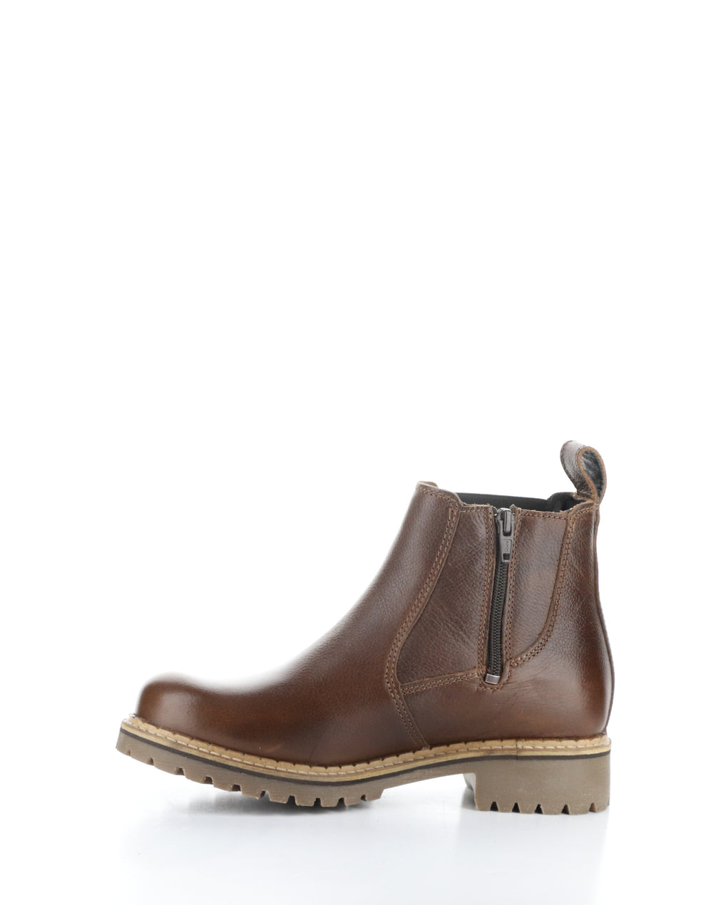 CAMERON BRANDY/BLACK Round Toe Boots