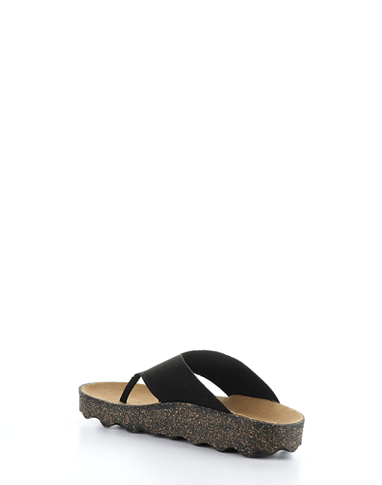 Cami223Asp 000 Black Eco Faux Suede
