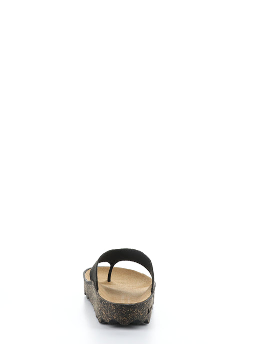 Cami223Asp 000 Black Eco Faux Suede